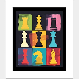 Vintage Chess Player Chess tactician master Chess Trainer Posters and Art